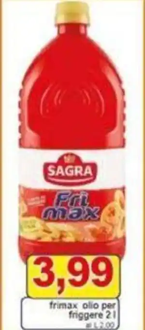 Pewex frimax olio per friggere 2 l offerta