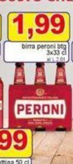 Pewex birra peroni btg 3 x 33 cl offerta