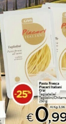 Crai Pasta all'uovo offerta