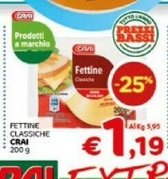 Crai Sottilette offerta