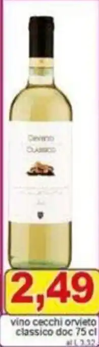 Pewex vino cecchi orvieto classico doc 75 cl offerta