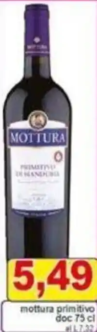 Pewex mottura primitivo doc 75 cl offerta