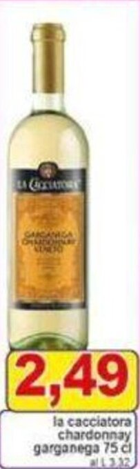 la cacciatora chardonnay garganega 75 cl