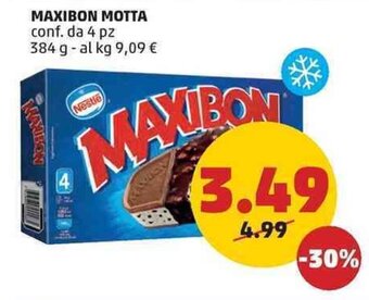 PENNY MAXIBON MOTTA conf. da 4 pz 384 g offerta