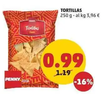 PENNY PENNY TORTILLAS 250 g offerta