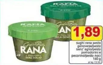 Pewex sughi rana pesto genovese/pesto senz'aglio offerta
