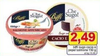 Pewex biffi sugo cacio e pepel salmone 150 g offerta
