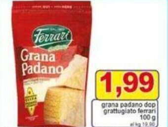 Pewex grana padano dop grattugiato ferrari 100 g offerta