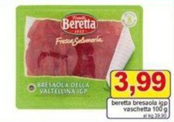 Pewex beretta bresaola igp vaschetta 100 g offerta