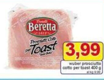 Pewex wuber prosciutto cotto per toast 400 g offerta