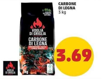 PENNY CARBONE DI LEGNA 3 kg offerta