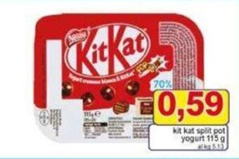 Pewex kit kat split pot yogurt 115 g offerta