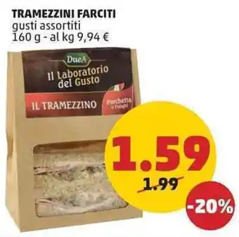 PENNY TRAMEZZINI FARCITI gusti assortiti 160 g offerta