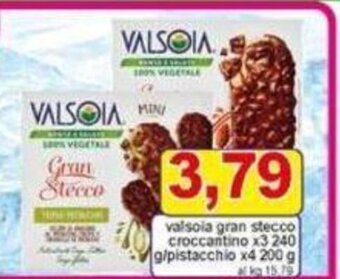 Pewex valsoia gran stecco croccantino x3 240 g/pistacchio x4 200 g offerta