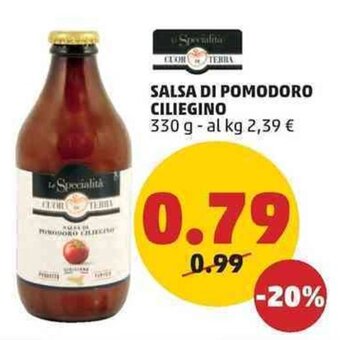 PENNY SALSA DI POMODORO CILIEGINO 330 g offerta