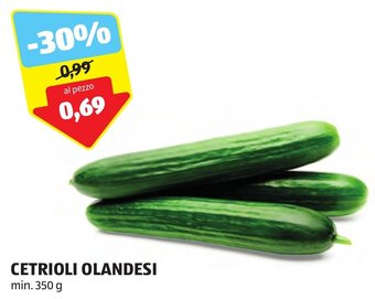 ALDI CETRIOLI OLANDESI min. 350 g offerta