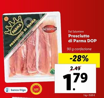 Dal Salumiere Prosciutto di Parma Dop 90g