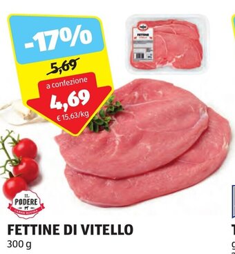 ALDI FETTINE DI VITELLO 300 g offerta