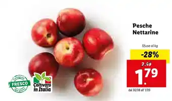 Lidl Pesche Nettarine offerta
