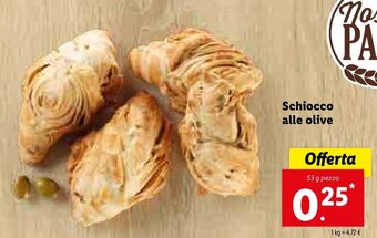Lidl Schiocco alle olive 53g offerta