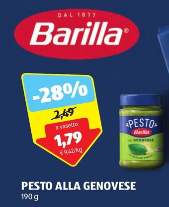 ALDI Barilla PESTO ALLA GENOVESE 190 g offerta