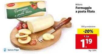 Lidl Milbona Formaggio a pasta filata 300g offerta