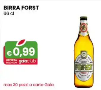 Gala Supermercati BIRRA FORST 66 cl offerta