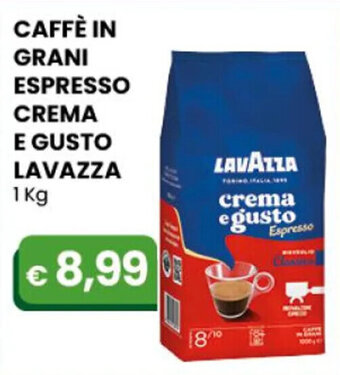 Gala Supermercati CAFFÈ IN GRANI ESPRESSO CREMA E GUSTO LAVAZZA 1kg offerta