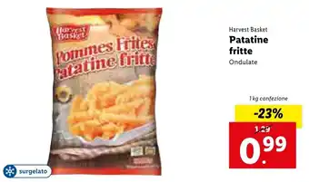 Lidl Harvest Basket Patatine fritte 1kg offerta