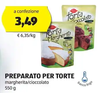 ALDI PREPARATO PER TORTE margherita/cioccolato 550 g offerta
