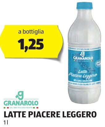 ALDI GRANAROLO LATTE PIACERE LEGGERO 1 l offerta