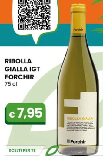 RIBOLLA GIALLA IGT FORCHIR 75 cl