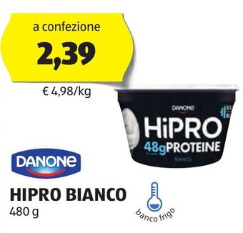 ALDI DANONE HIPRO BIANCO 480 g offerta