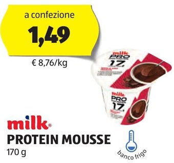 ALDI milk PROTEIN MOUSSE 170 g offerta