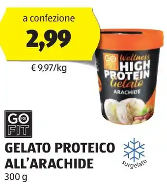 ALDI GELATO PROTEICO ALL'ARACHIDE 300 g offerta