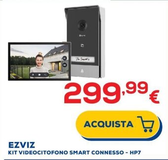 Euronics EZVIZ KIT VIDEOCITOFONO SMART CONNESSO - HP7 offerta