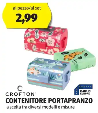 ALDI CROFTON CONTENITORE PORTAPRANZO a scelta tra diversi modelli e misure offerta