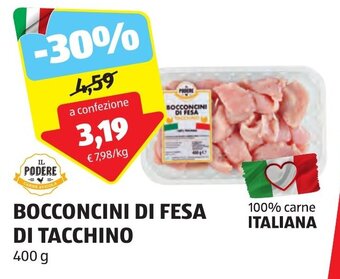 ALDI IL PODERE BOCCONCINI DI FESA DI TACCHINO 400 g offerta
