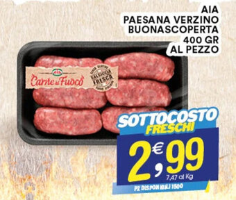 Gecop AIA PAESANA VERZINO BUONASCOPERTA 400 gr AL PEZZO offerta