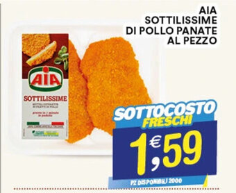 AIA SOTTILISSIME DI POLLO PANATE AL PEZZO