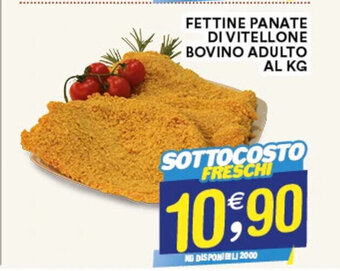 Gecop FETTINE PANATE DI VITELLONE BOVINO ADULTO AL KG offerta