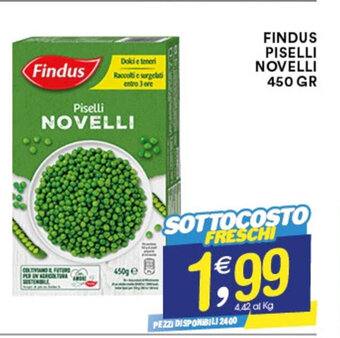 Gecop FINDUS PISELLI NOVELLI 450 GR offerta