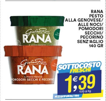 Gecop RANA PESTO ALLA GENOVESE/ ALLE NOCI/ POMODORI SECCHI/ PECORINO SENZ'AGLIO 140 GR offerta