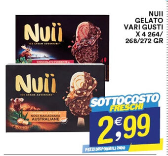 Gecop NUII GELATO VARI GUSTI x 4 264/268/272 gr offerta