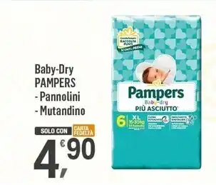 Supermercati Dok Pampers baby-dry -pannolini - mutandino offerta