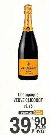 Supermercati Dok Veuve clicquot champagne offerta