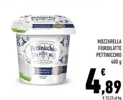 Conad Pettinicchio mozzarella fiordilatte offerta