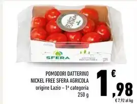 Conad Sfera agricola - pomodori datterino nickel free offerta