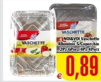 Conté Supermercati Noi & voi vaschette alluminio s/coperchio offerta