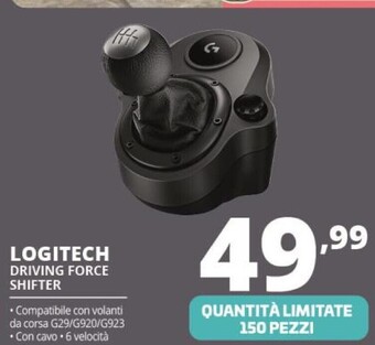 Comet Logitech driving force shifter offerta